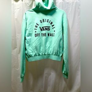 Vans off the wall cropped hoodie